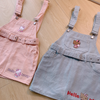 Kawaii Denim Overalls with Kitty Face