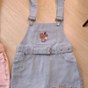Kawaii Denim Overalls with Kitty Face
