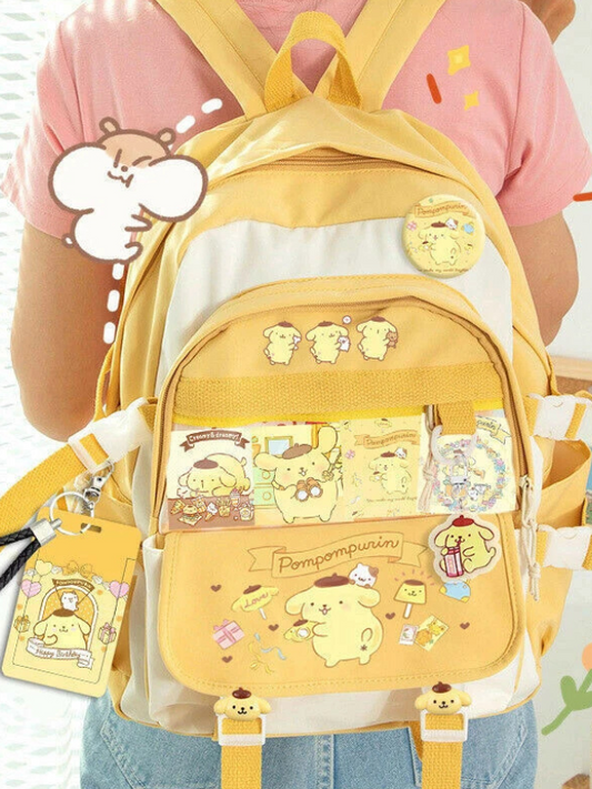 Kawaii Inspired Backpack with Lots of Pockets & Adjustable Straps