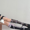 Kawaii Lace Stockings with Bear Garter – White & Black