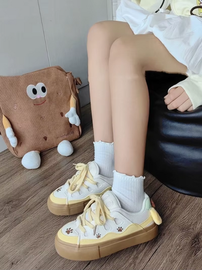 Kawaii Pompom Casual Sneakers