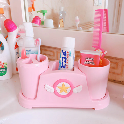 Kawaii Sakura Tooth-brushing Cup Set