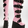 Pink Punk Platform Boots
