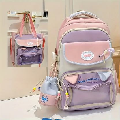 Kawaii 2-in-1 Bag Set – Backpack + Shoulder Bag