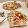 Kawaii Cat-Shaped Wooden Cutting Board