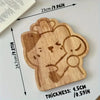 Kawaii Cat-Shaped Wooden Cutting Board