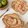 Kawaii Cat-Shaped Wooden Cutting Board