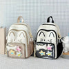 Kawaii Cat Backpack with Plush Display Pocket