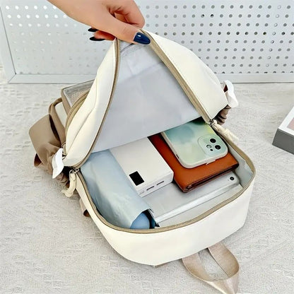 Kawaii Cat Backpack with Plush Display Pocket