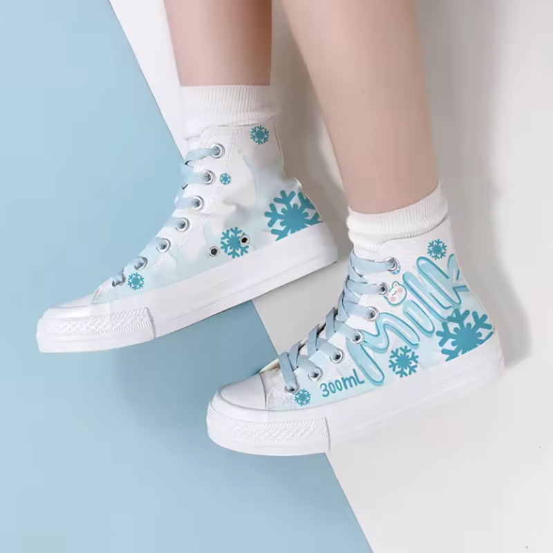 Kawaii Chocolate Canvas Sneakers