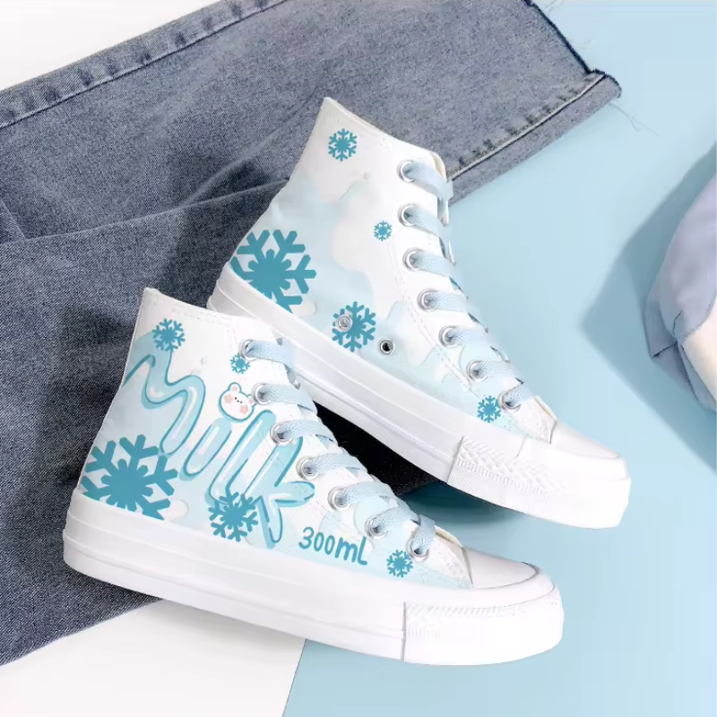 Kawaii Chocolate Canvas Sneakers