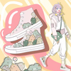 Kawaii Dinosaur Canvas Sneakers