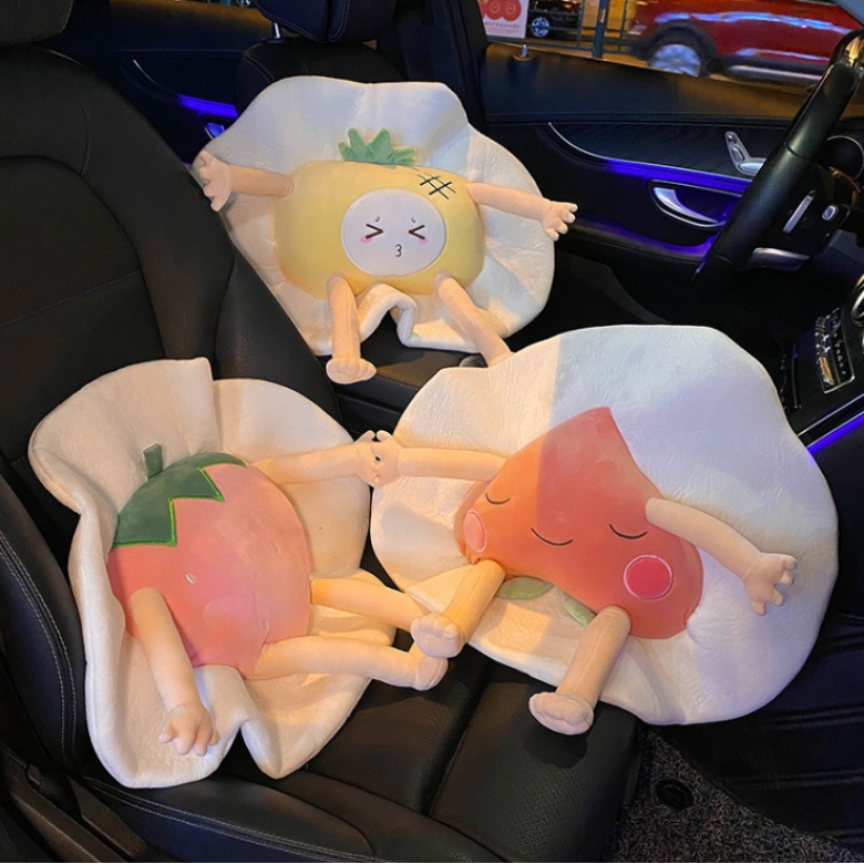 Kawaii Fruit Egg Pillow
