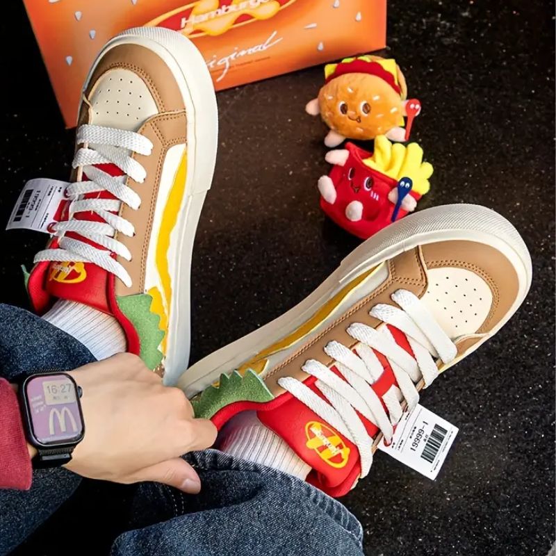 Kawaii Hamburger Sneakers