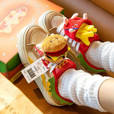 Kawaii Hamburger Sneakers