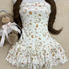 Kawaii Kitty Dress-White