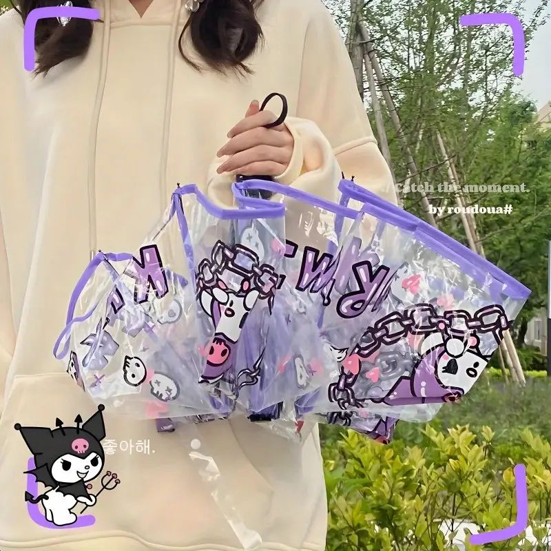 Kawaii Kuro Automatic Folding Umbrella