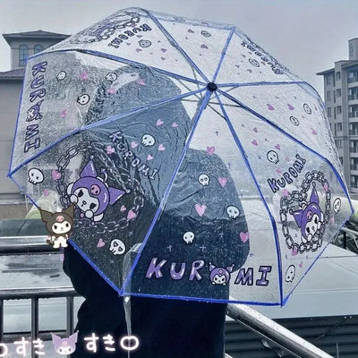 Kawaii Kuro Automatic Folding Umbrella