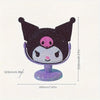 Kawaii Gothic Cat Makeup Mirror with Rhinestones