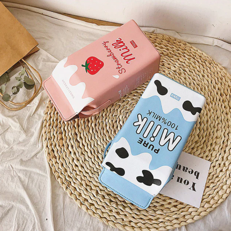 Kawaii Milk Fruits Shoulder Bag
