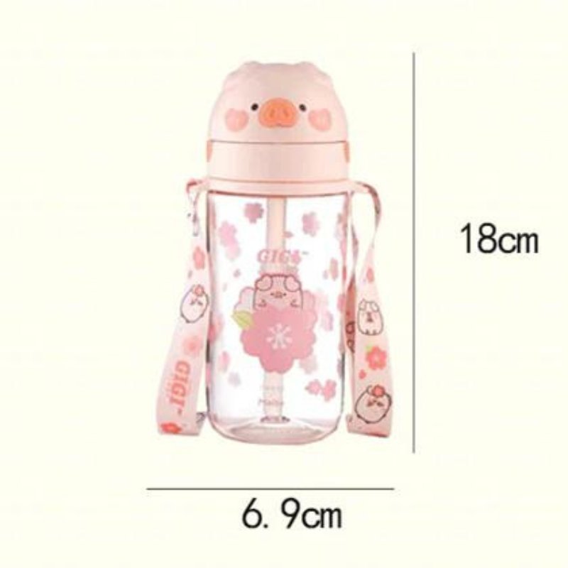 Kawaii Pig Water Bottle