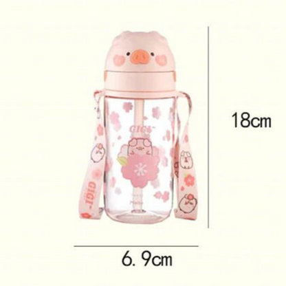 Kawaii Pig Water Bottle