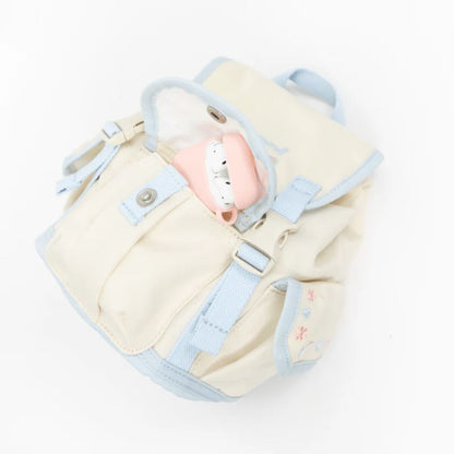Kawaii Puppy-Inspired Nylon Backpack – Water Repellent, Vegan & Exclusive Embroidery