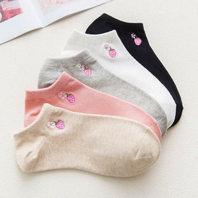 Kawaii Strawberry Socks