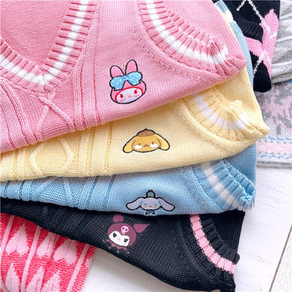 Kawaii Sweater Vest – Cute Character Edition