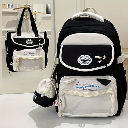 Kawaii 2-in-1 Bag Set – Backpack + Shoulder Bag