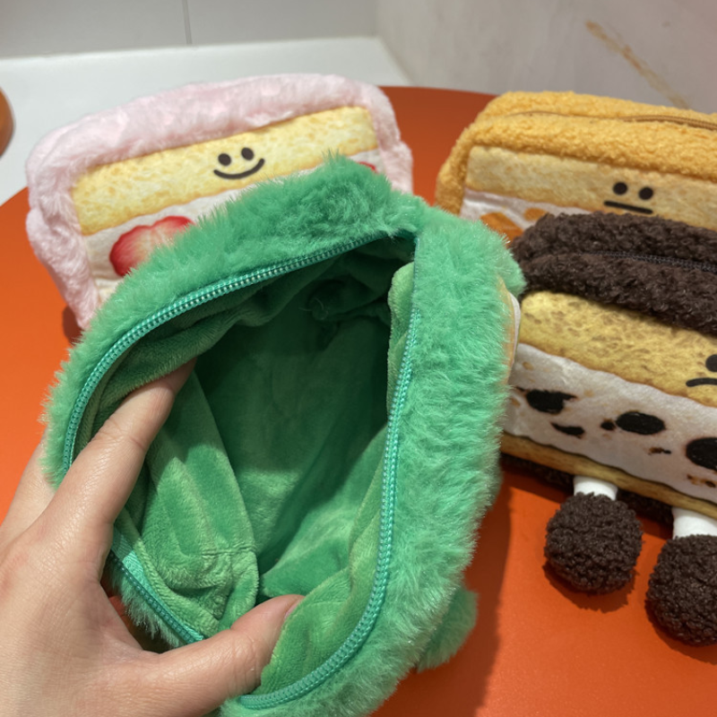 Kawaii Cake Pencil & Cosmetic Bag