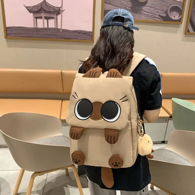 Kawaii Large Capacity Cat Design Backpack