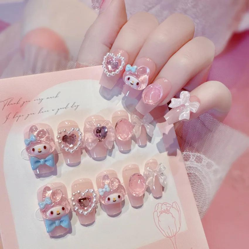 Kawaii Nails My Melody 01