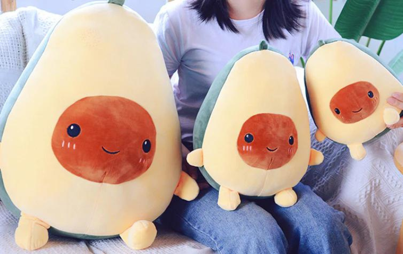 Kawaii Avocado Pillow