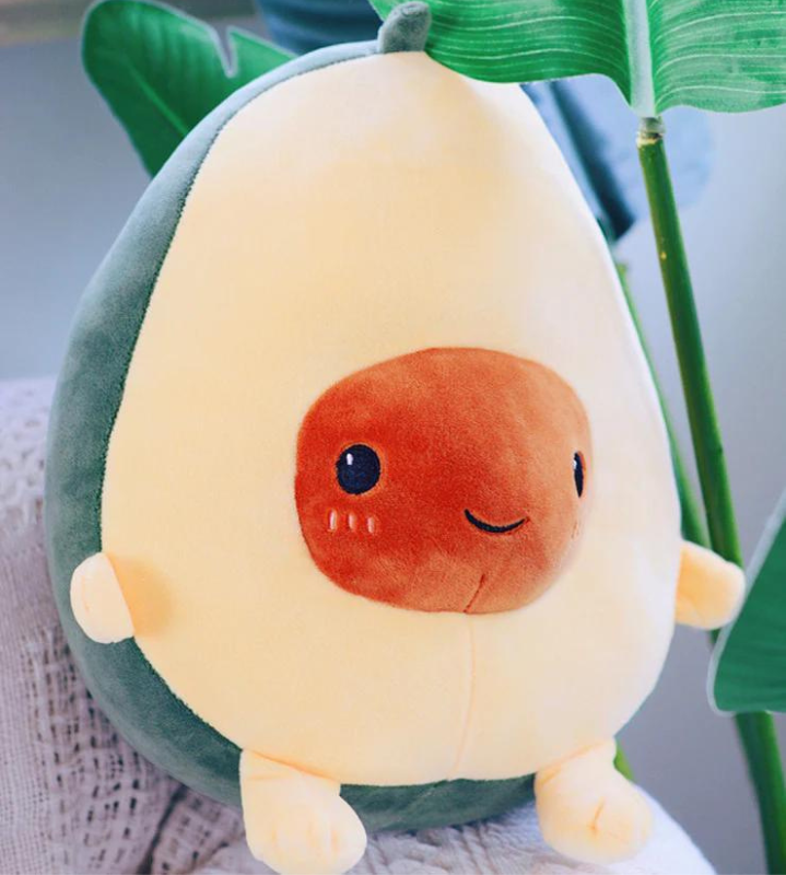 Kawaii Avocado Pillow