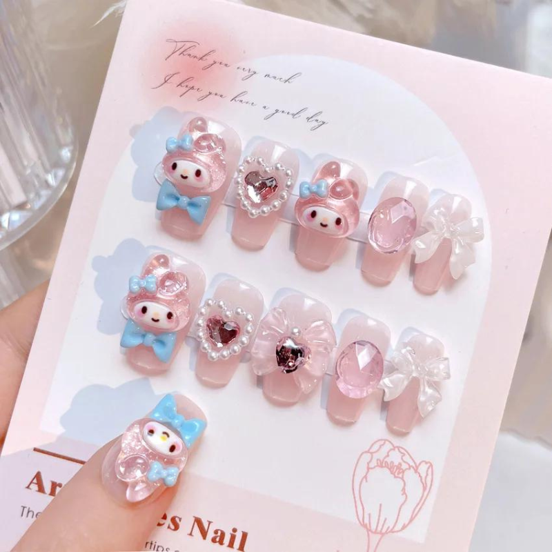 Kawaii Nails My Melody 01