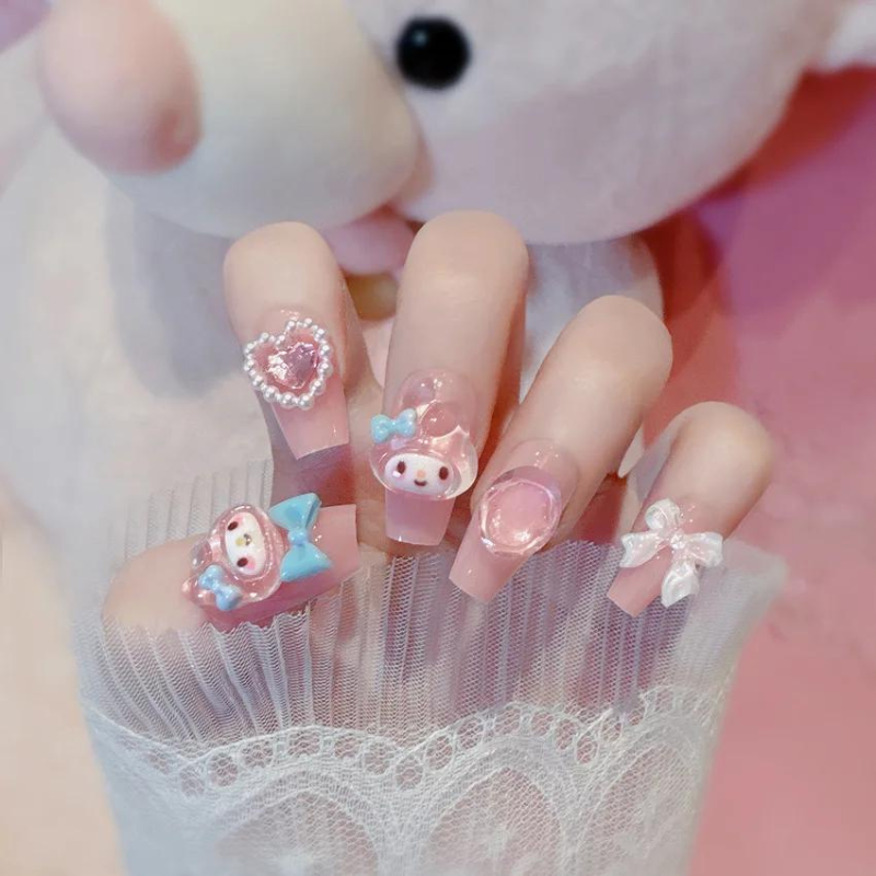 Kawaii Nails My Melody 01