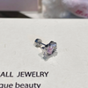 Kawaii Kitty Steel Rhinestone Helix Earrings