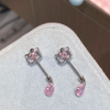 Kawaii Kitty Steel Rhinestone Helix Earrings