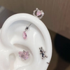 Kawaii Kitty Steel Rhinestone Helix Earrings
