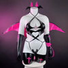 KoruraClub Black Bat Wings Bodysuit