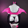 KoruraClub Black Bat Wings Bodysuit