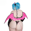KoruraClub Black Bat Wings Bodysuit