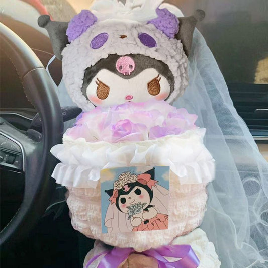 Kuro Purple Rose Bridal Bouquet – Perfect Wedding or Gift