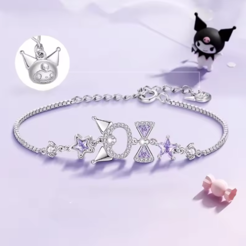 Kuromi Bracelet Silver