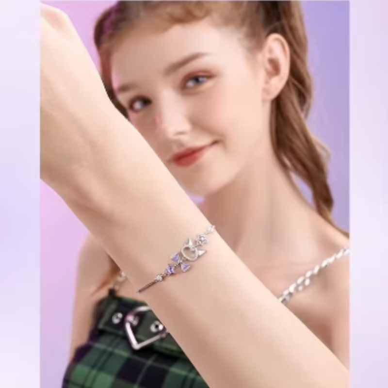 Kuromi Bracelet Silver
