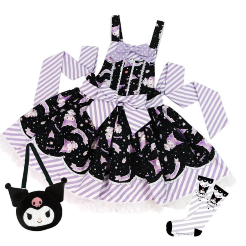 Kuromi Lolita Dress Set
