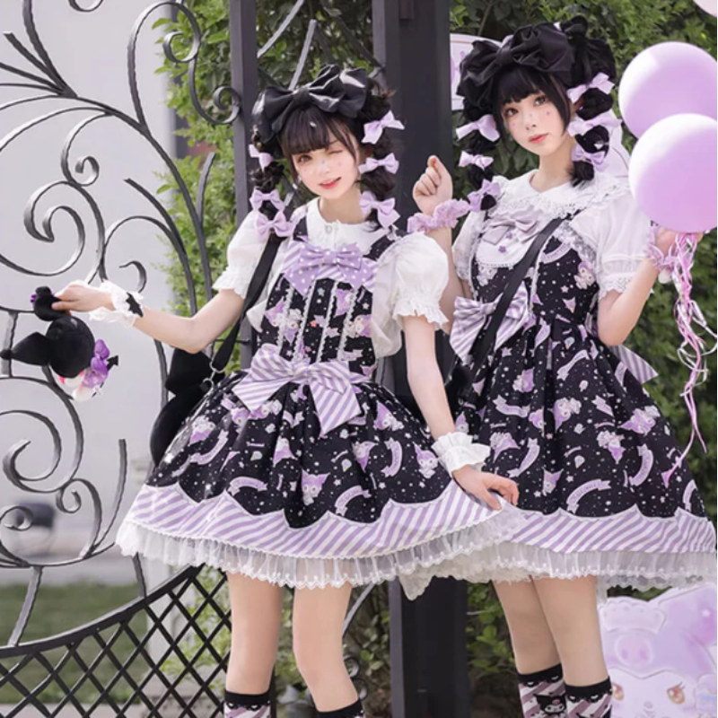 Kuromi Lolita Dress Set