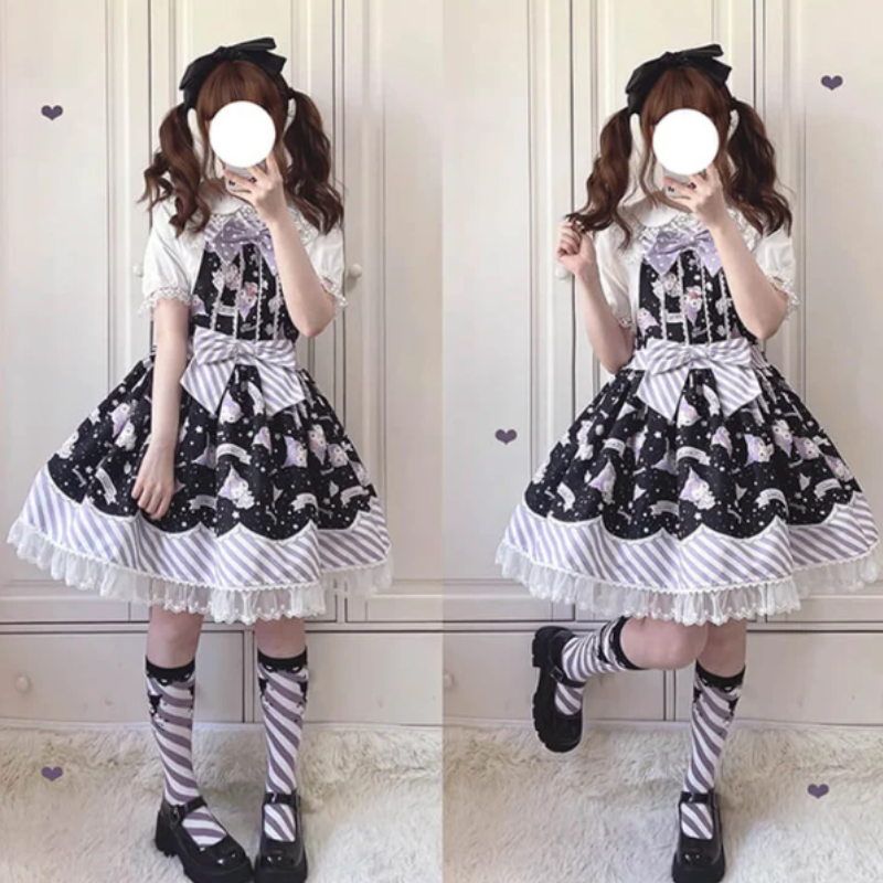 Kuromi Lolita Dress Set