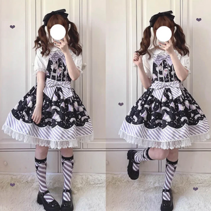 Kuromi Lolita Dress Set
